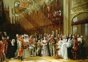 George Hayter Christening of the Prince of Wales in St.George's Chapel oil painting